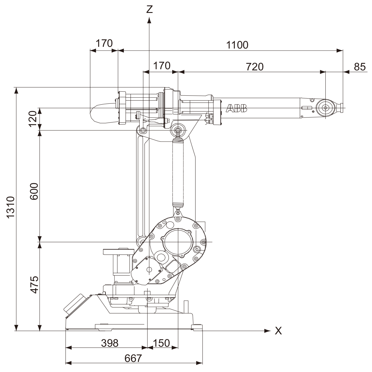 ABB弧焊機器人IRB1410本體